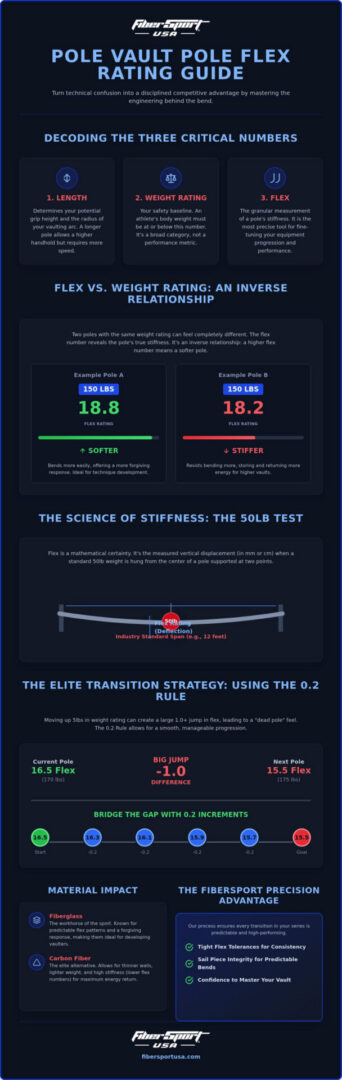 Pole Vault Pole Flex Rating Guide: Precision Engineering for Elite Performance
